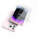 Coque iPhone 14 Pro Max Silicone liquide Rose + 2 Vitres en Verre trempé Protection écran Antichocs