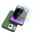 Coque iPhone 14 Pro Silicone liquide Vert Foret + 2 Vitres en Verre trempé Protection écran Antichocs