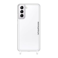 Coque transparente anti-choc avec anneaux en silicone transparent pour Samsung Galaxy    S21 FE  