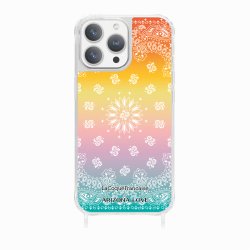 Coque iPhone 12/12 PRO avec anneau glossy transparente Bandana Arizona Love x LCF Design La Coque Francaise.