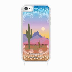 Coque iPhone 7/8/SE 2020/SE 2022 avec anneau glossy transparente Désert Arizona Love x LCF Design La Coque Francaise.