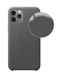 Coque silicone liquide Gris Anthracite pour iPhone 11 Pro Max