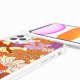 Coque iPhone 11 PRO avec anneau glossy transparente Fleurs Oranges Design La Coque Francaise.