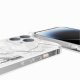 Coque iPhone 12 PRO MAX avec anneau glossy transparente Marbre gris Design La Coque Francaise.