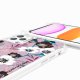 Coque iPhone 11 PRO MAX avec anneau glossy transparente Fleurs parme Design La Coque Francaise.