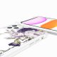 Coque iPhone 11 PRO MAX avec anneau glossy transparente Pivoines Violettes Design La Coque Francaise.