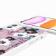 Coque iPhone 11 avec anneau glossy transparente Fleurs parme Design La Coque Francaise.