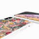 Coque iPhone X/XS avec anneau glossy transparente Fleurs Beige et Rose Design La Coque Francaise.