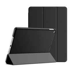 Étui Smart Cover iPad 10,2 Noir Étui à Rabat avec Support iPad 7/8/9th Génération 