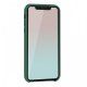 Coque iPhone 12 Mini Silicone liquide Vert Foret + 2 Vitres en Verre trempé Protection écran Antichocs