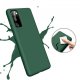 Coque Samsung Galaxy S20 FE Silicone liquide Vert Foret + 2 Vitres en Verre trempé Protection écran Antichocs