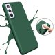 Coque Samsung Galaxy S21 Plus Silicone  liquide Vert Foret + 2 Vitres en Verre trempé Protection écran Antichocs