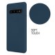 Coque Samsung Galaxy S10 Plus Silicone liquide Bleu Marine + 2 Vitres en Verre trempé Protection écran Antichocs