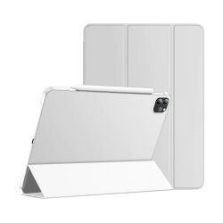 Étui Smart Cover iPad Pro 11 pouces ( tous modeles) Argent à Rabat avec Support 