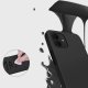 Coque iPhone 12/12 Pro Noire +2 Vitres en Verre Trempé Silicone liquide Compatible MagSafe
