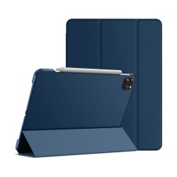 Etui Smart Cover iPad  Pro 11 Pouces (Toutes générations) Bleu à rabat avec support