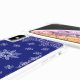 Coque iPhone Xs max avec anneau glossy transparente Bandana bleu Design La Coque Francaise.
