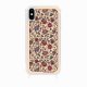 Coque iPhone Xs max avec anneau glossy transparente Foulard fleurs rouges Design La Coque Francaise.