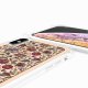 Coque iPhone Xs max avec anneau glossy transparente Foulard fleurs rouges Design La Coque Francaise.