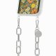 Coque iPhone Xs max avec anneau glossy transparente Foulard fleurs oranges Design La Coque Francaise.