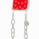 Coque iPhone XR avec anneau glossy transparente Bandana rouge Design La Coque Francaise.