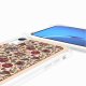 Coque iPhone XR avec anneau glossy transparente Foulard fleurs rouges Design La Coque Francaise.