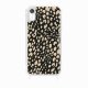 Coque iPhone XR avec anneau glossy transparente Léopard noir et beige Design La Coque Francaise.