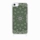 Coque iPhone 7/8/SE 2020/SE 2022 avec anneau glossy transparente Bandana kaki Design La Coque Francaise.