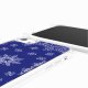 Coque iPhone 7/8/SE 2020/SE 2022 avec anneau glossy transparente Bandana bleu Design La Coque Francaise.