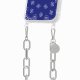 Coque iPhone 7/8/SE 2020/SE 2022 avec anneau glossy transparente Bandana bleu Design La Coque Francaise.