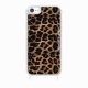 Coque iPhone 7/8/SE 2020/SE 2022 avec anneau glossy transparente Léopard noir et brun Design La Coque Francaise.