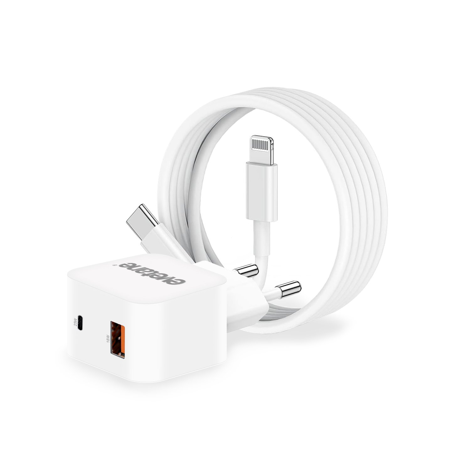 CHARGEUR TELEPHONE Chargeur Rapide iphone Chargeur c apple Chargeur iphone  13 Rapide USB C 20W avec 2m USB C to Lightning Cable - Cdiscount Téléphonie