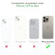 Coque iPhone 15 Pro Max 360° intégrale Protection avant et arrière silicone transparente
