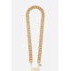 Chaîne bijoux Alice avec mousquetons dorés de 120 cm en résine ultra résistante coloris beige mat