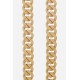 Chaîne bijoux Alice avec mousquetons dorés de 120 cm en résine ultra résistante coloris beige mat