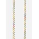 Chaîne bijoux Ilana avec mousquetons dorés de 120 cm en perles pastels nacrés