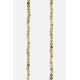 Chaîne bijou Carla 120 cm perles d'agate naturel d'Inde avec mousquetons dorés