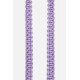 Lanière Sangle James 120 cm violet en cordon tressé avec mousquetons dorés 