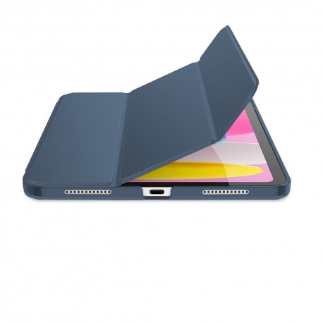 Étui Smart Cover iPad Mini (2021) 6eme Generation Bleu à Rabat avec Support  - Coquediscount