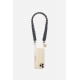 Lanière Sangle Robby 60 cm noir vert beige en cordon tressé avec mousquetons dorés 