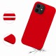 Coque iPhone 12/12 Pro Silicone liquide Rouge + 2 Vitres en Verre trempé Protection écran Antichocs