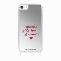Coque iPhone 7/8/SE 2020/SE 2022 avec anneau miroir Mamie j'te love d'amour Design La Coque Francaise.