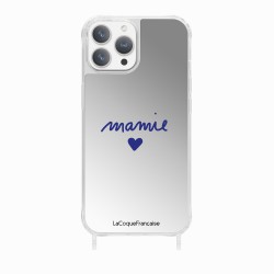 Coque iPhone 15 Pro Max avec anneau miroir Mamie coeur Design La Coque Francaise.