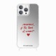 Coque iPhone 15 Pro avec anneau miroir Mamie j'te love d'amour Design La Coque Francaise.