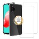 Coque Samsung Galaxy A32 Antichoc coins renforcés Silicone + 2 Vitres en verre trempé Protection écran