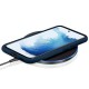 Coque Samsung Galaxy S22 5G Silicone liquide Bleu Marine + 2 Vitres en Verre trempé Protection écran Antichocs