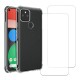 Coque Google Pixel 5 Antichoc coins renforcés Silicone + 2 Vitres en verre trempé Protection écran