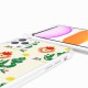Coque iPhone 11 PRO MAX avec anneau glossy transparente Fleurs et crocodiles Design La Coque Francaise.