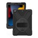 Coque antichoc noire robuste pour iPad Classic 10.2 pouces avec Poignée Ajustable