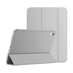 Étui Smart Cover iPad 10.9 Pouces 10eme Generation (2022) Gris à Rabat avec Support